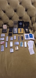 Joblot Of Vintage Colectible Lighters Ronson Colibri Zippo 22p.c.
