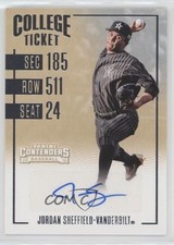 2016 Elite Extra Edition Contenders College Ticket Jordan Sheffield #16 Auto 0w8