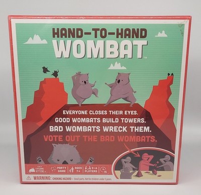 New Sealed Hand to Hand Wombat Game by Exploding Kittens New Party Board Game