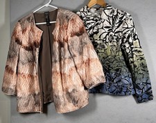Lot of 2 Chico's Women  s Blazer/Jacket Size 2