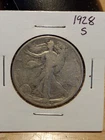 1928-S Walking Liberty half dollar circ 90% Silver