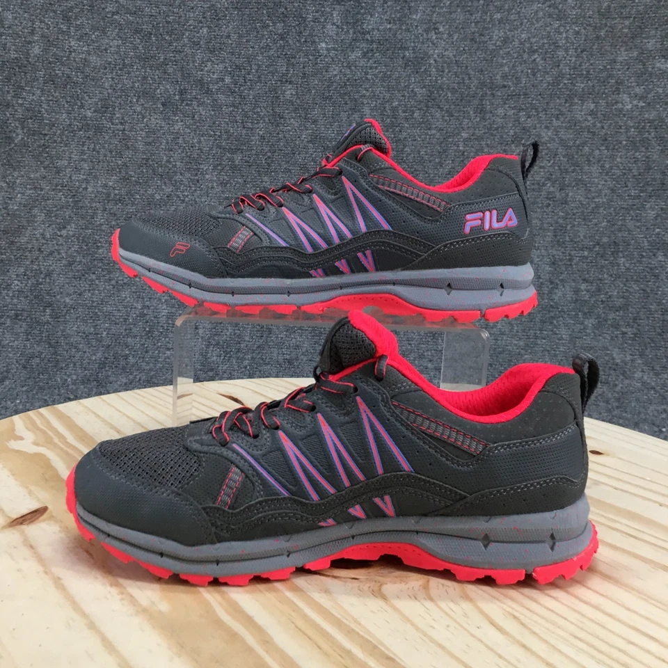 Fila Zapatos Mujer 8.5 Evergrand Gris Rosa Trail Running Tenis 5JM00234-255 Foto 2 de 4