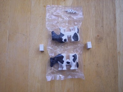 Lego City 7637 Farm - 2 black and white cows ONLY - New in pack - Authentic LEGO