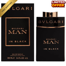 Bvlgari Man In Black EDP Cologne for Men 3.4 oz New in Box