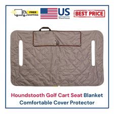 Houndstooth Golf Cart Seat Blanket Comfortable Cover Protector