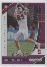 2020 Panini Prizm Draft Picks Rookies Purple Colby Parkinson #135 0i21