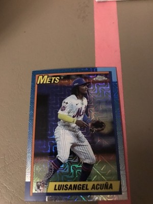 2025 Topps Luisangel Acuña #T90C-128 1990 Topps Baseball 35th Anniv Chrome Mets