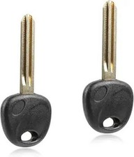 2X Remote Fob Uncut Plastic Head Blank Car Door Key for Elantra Ent Color: Two