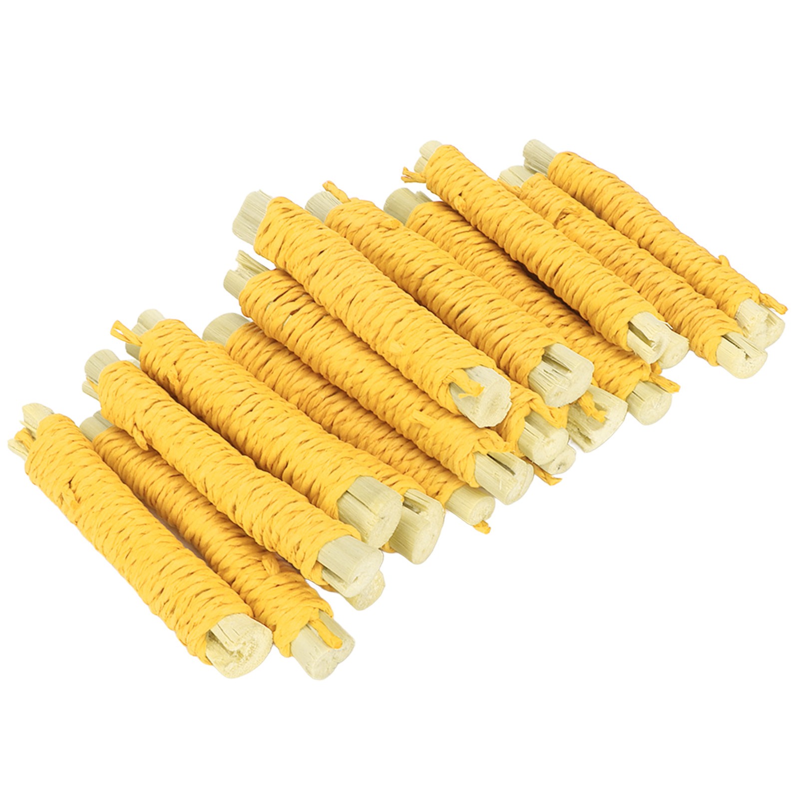 20pcs Pet Sweet Bamboo Sticks Teeth Grinding Boredom Relief Woven Small Part.