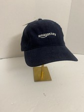 BNWT Amazon Key Corduroy Hat Cap The Game Adjustable Strap Blue Employee Swag