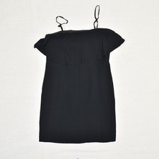 NEW J. Crew Women Shift Dress Sleeveless Solid Acrylic Black Size 4