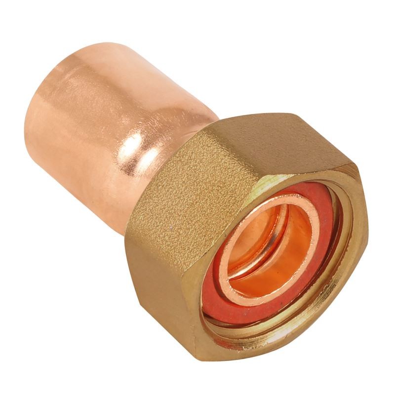 End Feed Straight Tap Connector - 15mm x 1/2" BSP - Image 2