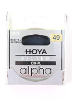Hoya Alpha 49mm CIR PL Circular Polarizer Camera Lens Filter Case