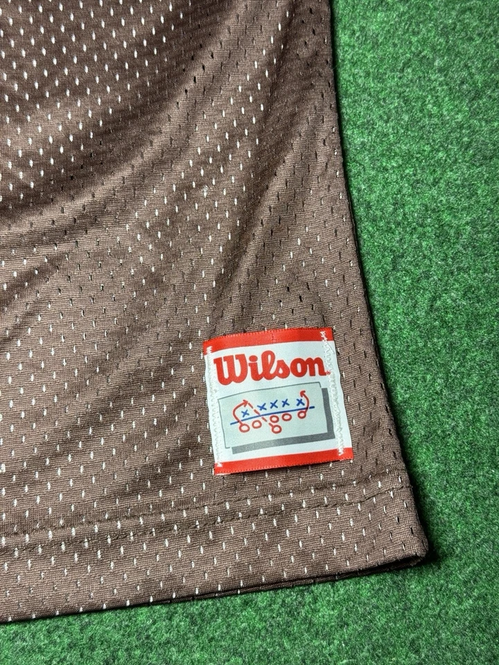 Camiseta holgada de fútbol americano Wilson XL rara vintage años 80 90 Cleveland Browns Foto 2 de 4