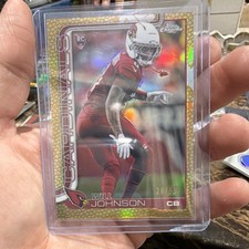 Topps Chrome Rookie Will Johnson Arizona Cardinals Gold Refractor #28/50 & #29/…