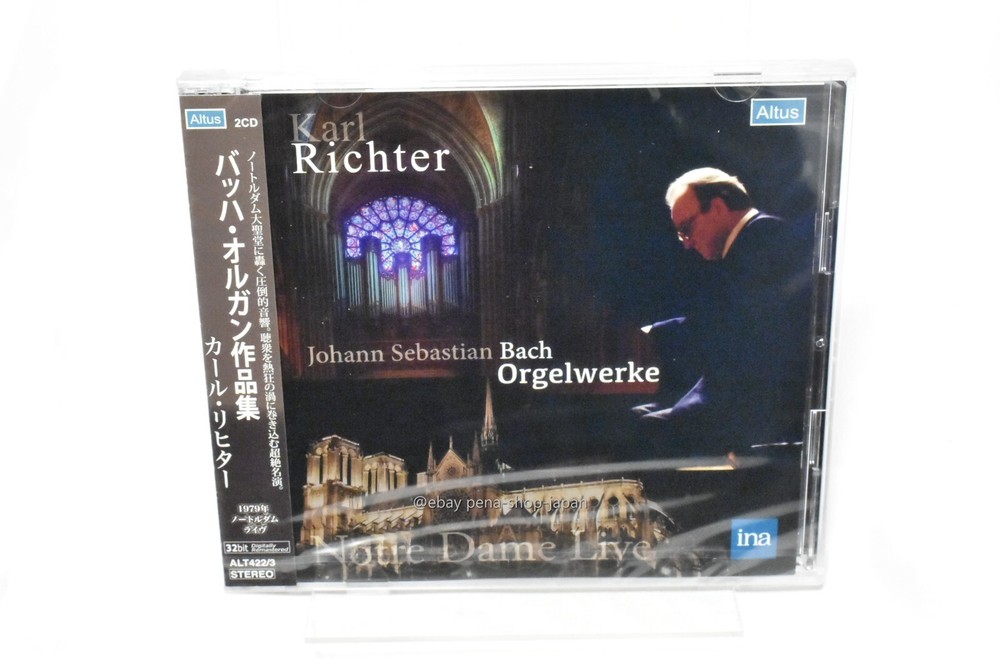 Johann Sebastian Bach Organ Works Karl Richter Notre Dam Live 1979 2CD Japan