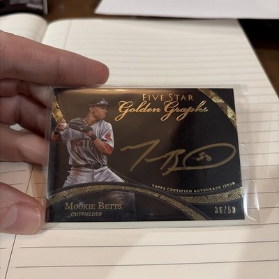 2014 Topps Five Star - Silver Signatures Mookie Betts #FSSS-MB /50 (AU, RC)