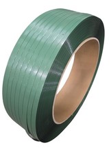 1x 1900m PET-Umreifungsband gepr&auml;gt gr&uuml;n 12mm x 0,62mm - 406mm Kern 3000N