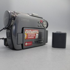 Hitachi DVDCAM DZ-HS301E Handheld Mini DVD Camcorder Grey Tested