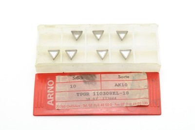 7x ARNO TPGR 110308EL-18 AK10 Drehplatten Indexable Insert RHV43113