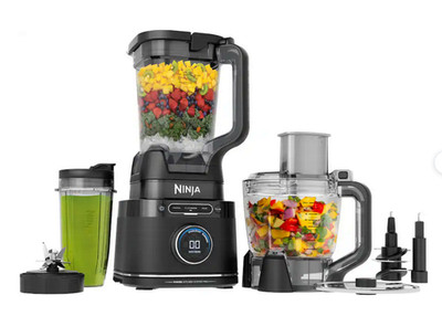 Ninja - Detect Kitchen System Power Blender + Food Processor Pro with 24-oz