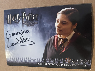 HARRY POTTER HALF BLOOD PRINCE UPDATE AUTOGRAPH CARD GEORGINA
