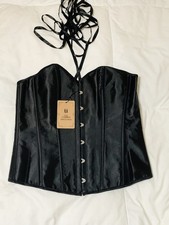 Women Gothic Steampunk Waist Trainer Corset Lace up Party Costume Bustier Shaper