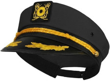 Captain Hat for Men Women Adjustable Sailor Hats Boat Cruise Yacht Rock Party Co