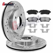 4pc 10.15 Front Brake Rotors Brakes Pads For 2011-2019 Ford Fiesta Excluding St