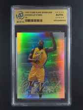 1999 Fleer Flair Showcase SHAQUILLE O'NEAL Los Angeles Lakers #7 RPA Auth
