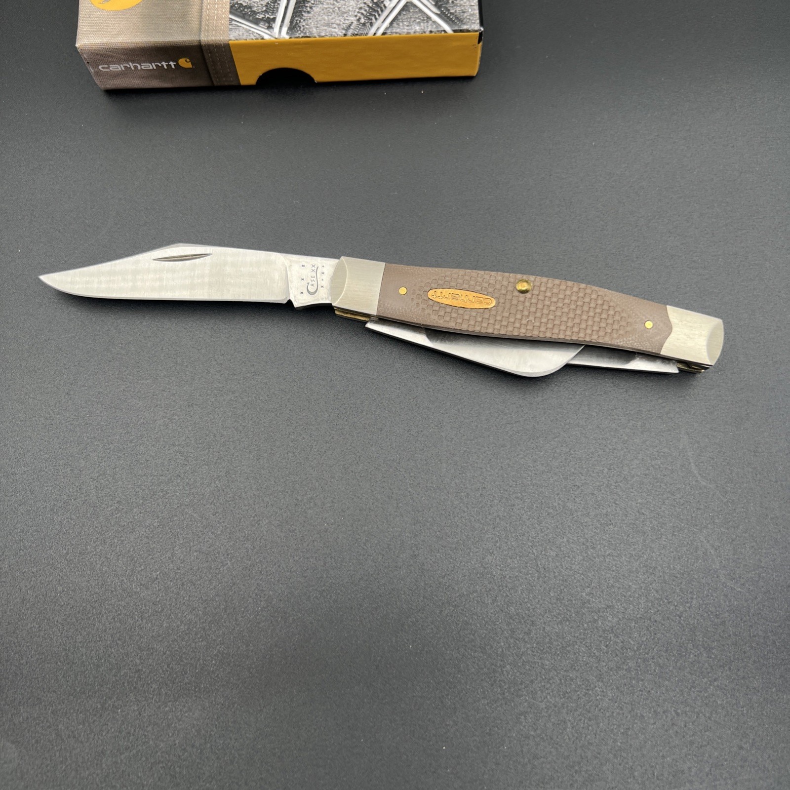Carhartt Case XX Collab Stockman Stainless Folding Knife 10375 SS. Mint in Box