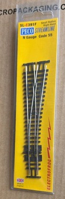 Peco SL-E391F Streamline Code 55 kleine Weiche rechts Electrofrog