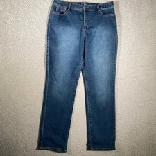 Bandolino Womens Jeans Blue Wash Straight Leg Denim Pants Size 10