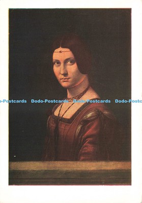 D245296 Musee Du Louvre Portrait Presumed to be Lucrezia Crivelli Leonardo De Vi