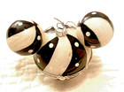 DISNEY BLACK AND WHITE MICKEY MOUSE EARS GLITTERY ORNAMENT-NEVER USED! — photo 10