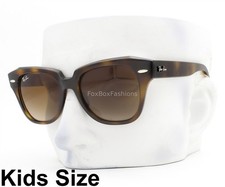 Ray-Ban State Street Junior Sunglasses Brown Havana RJ 9186S 152/13 Kids Size