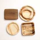 Areca Nut Plate & Bowl Set Plant-Based 5 Piece 100% Biodegradable New