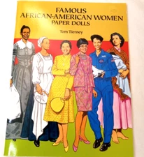 Famous African-American Women Paper Dolls - Tom Tierney FREE SHIPPING