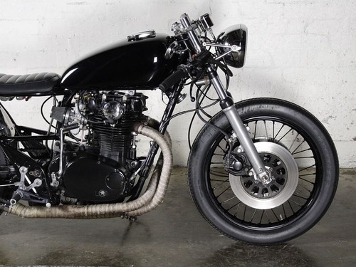 Tacho, 1:7, 60mm, Black Face, Chrome Stainless Steel Body LED Cafe Bobber Custom - Picture 7 of 10