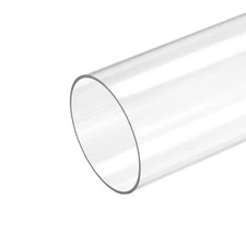 Plastic Pipe Rigid Tube Clear 2.8"(71mm) ID 3"(75mm) OD 14" (350mm)