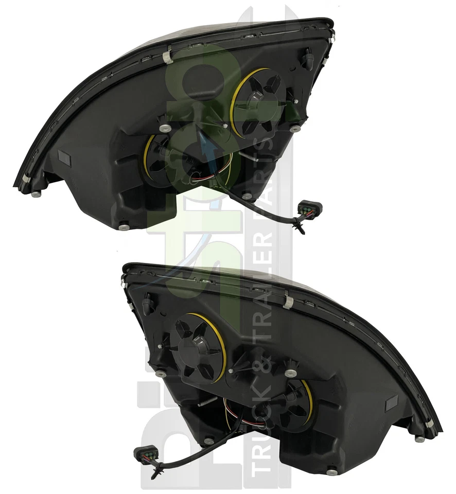 Volvo VNL 04-7 Black Projector Headlight Halogen Set Left Right Semi Truck Foto 4 de 4