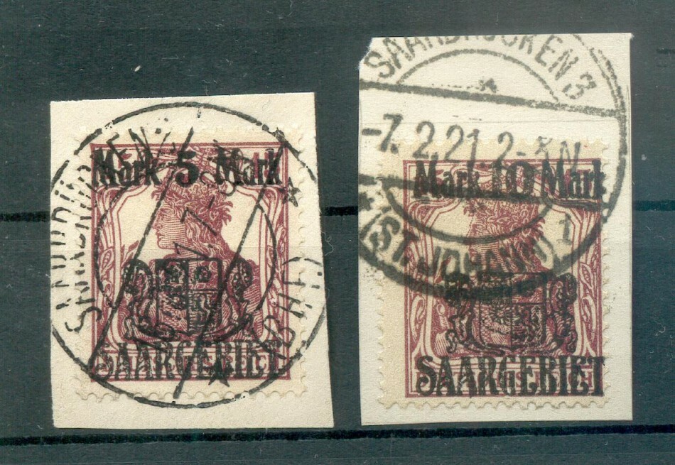 Saar 51/52 Luxury Gest. Luxury Letter Piece 44EUR (72258)