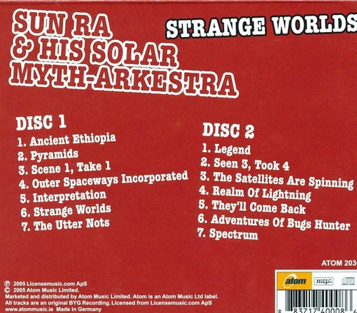 Sun Ra & His Solar Myth-Arkestra - Strange Worlds 2 CD *New Sealed* - Picture 2 of 2
