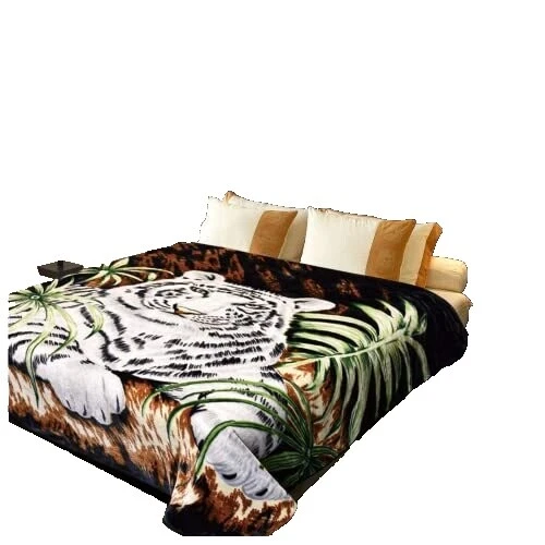 Faux Fur Animal Print Queen Blankets & Throws