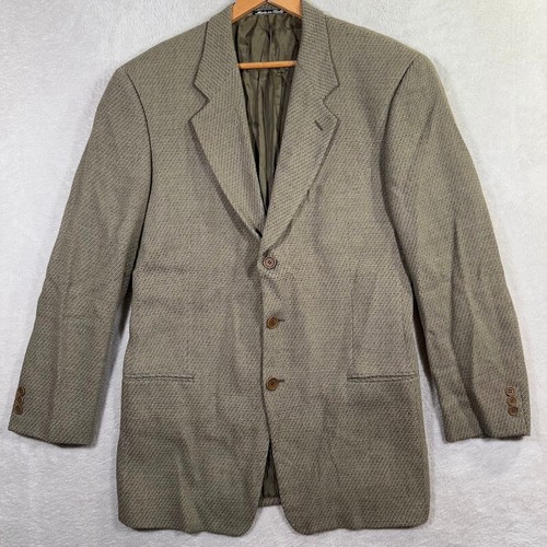 Mani by Giorgio Armani Wollblazer Hopsack Herren 43 L taupe Jacke Sport Mantel gebraucht, in einwandfreiem Zustand