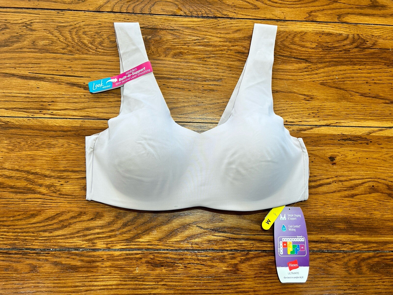 Hanes Ultimate Ultra Comfort Support Strap Wireless Bra DHHU39