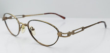 Vintage Attitudes for Eyes 96415S Gold Brown Oval Sunglasses Korea FRAMES ONLY