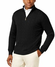 Club Room Mens Sweater Cable Knit 