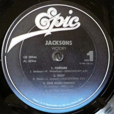 THE JACKSONS - VICTORY U.S. LP RECORD 1984 8 TRACKS BODY TORTURE BE NOT ALWAYS
