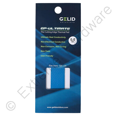 Gelid Solutions GP-Ultimate Wärmeleitpad 120 x 20 x 0,5 mm 15 W/mK TP-GP04-R-A